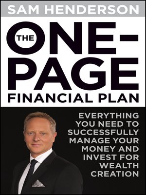 cover image of The One Page Financial Plan